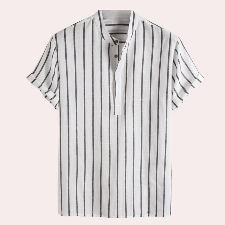Hannes - Elegant and modern men's shirt in fashionable stripe pattern