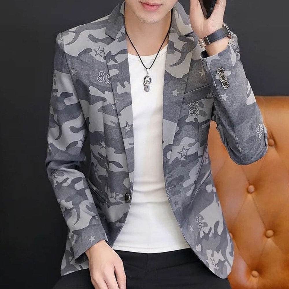 Fashionable men's jacket in camouflage style - Claudiu
