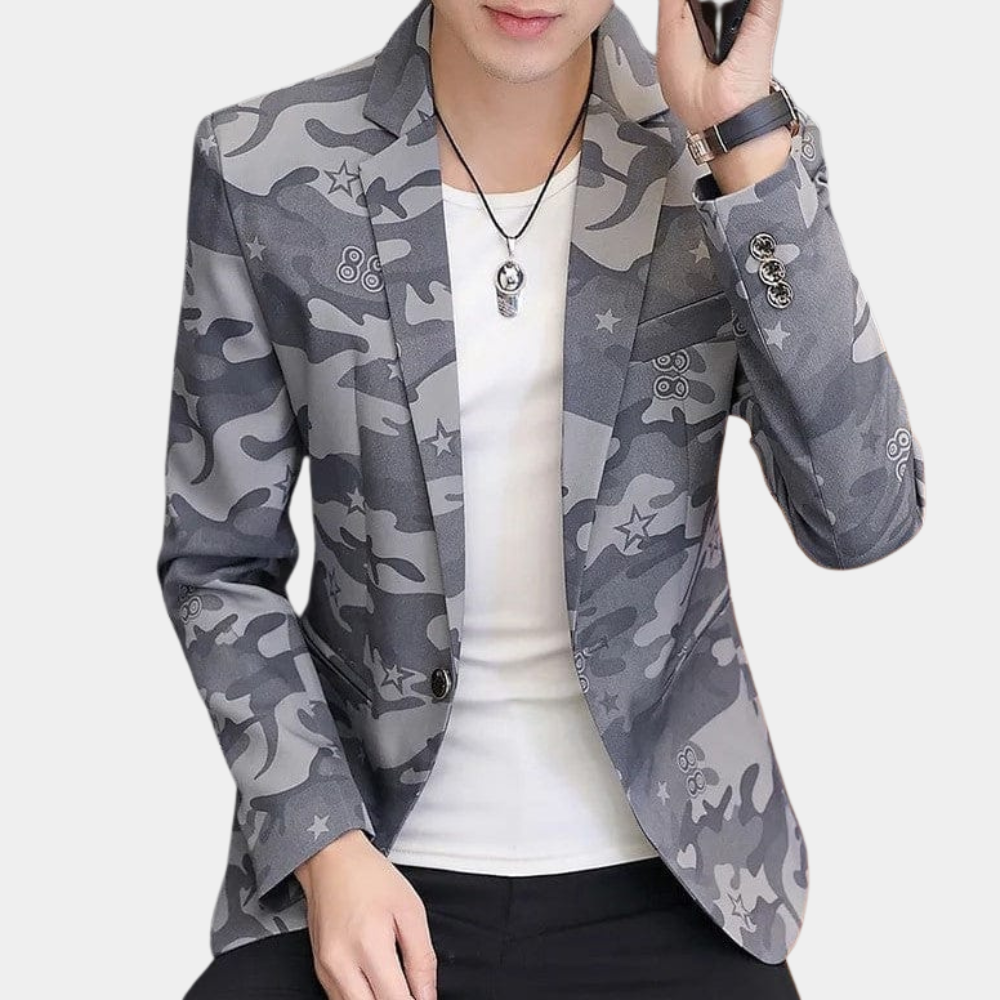 Fashionable men's jacket in camouflage style - Claudiu