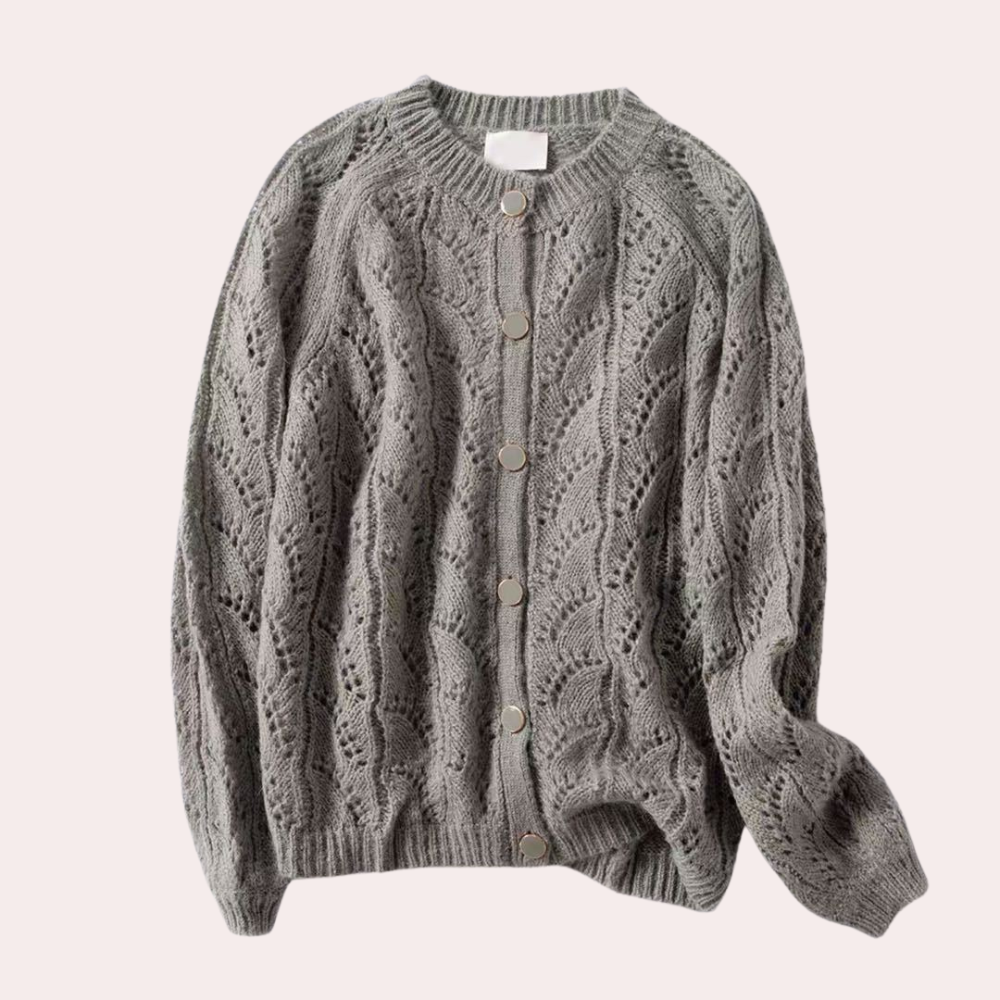 Stylish women's Delfina knitted waistcoat - everyday elegance and comfort for an exceptional figure