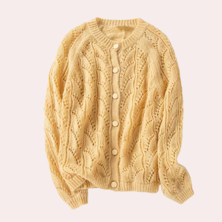 Stylish women's Delfina knitted waistcoat - everyday elegance and comfort for an exceptional figure