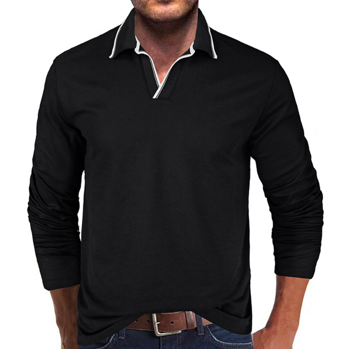 Elegant men's T-shirt with pointed neckline: comfort and style from Cipactli