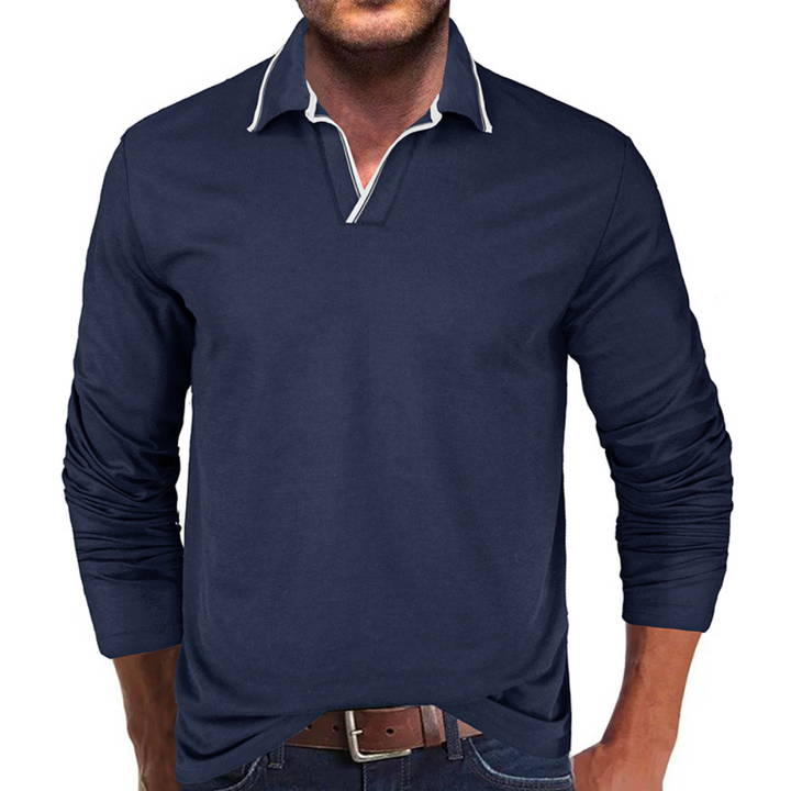 Elegant men's T-shirt with pointed neckline: comfort and style from Cipactli