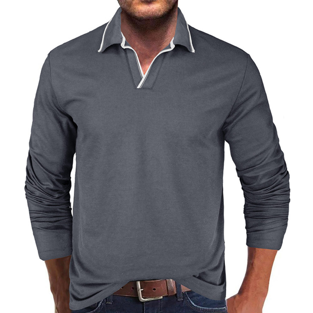 Elegant men's T-shirt with pointed neckline: comfort and style from Cipactli
