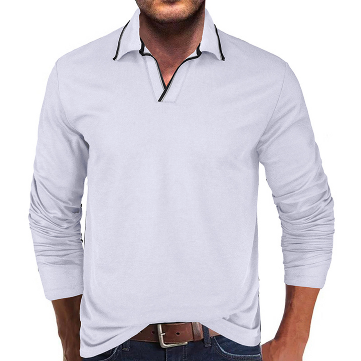 Elegant men's T-shirt with pointed neckline: comfort and style from Cipactli