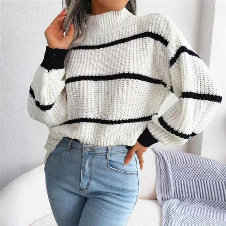 Celine - Elegant women's jumper with high collar, combining the latest trends with unparalleled comfort