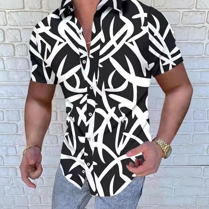 Men's stylish short-sleeved shirt - Borislav, a classic of elegance at your fingertips