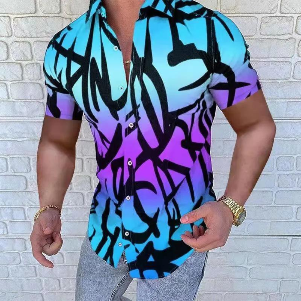 Men's stylish short-sleeved shirt - Borislav, a classic of elegance at your fingertips