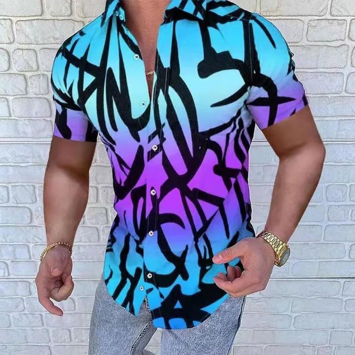 Men's stylish short-sleeved shirt - Borislav, a classic of elegance at your fingertips