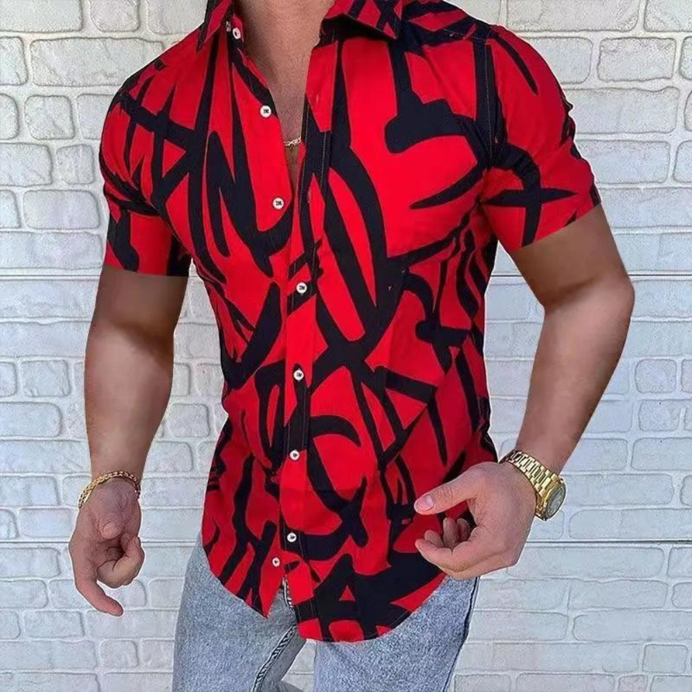 Men's stylish short-sleeved shirt - Borislav, a classic of elegance at your fingertips
