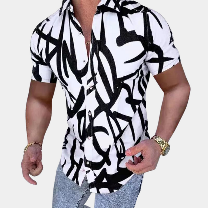 Men's stylish short-sleeved shirt - Borislav, a classic of elegance at your fingertips