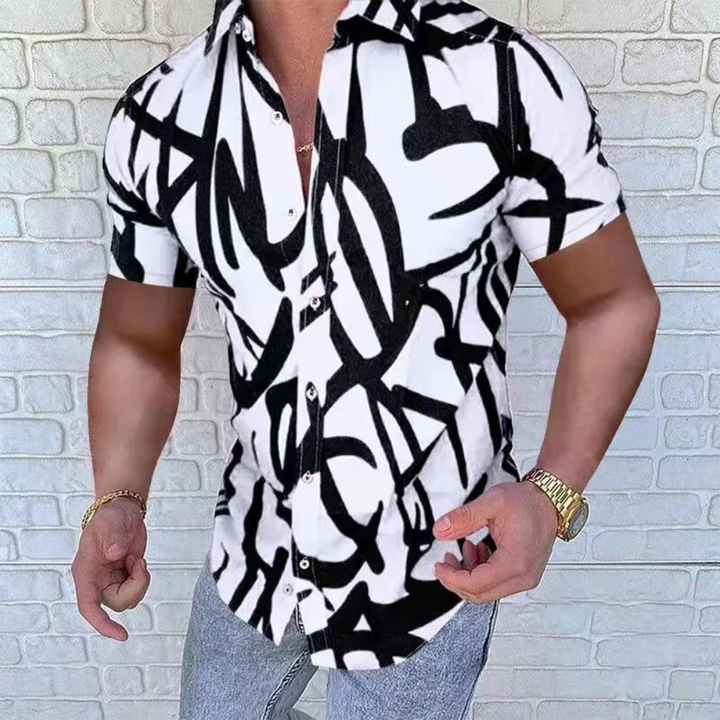 Men's stylish short-sleeved shirt - Borislav, a classic of elegance at your fingertips