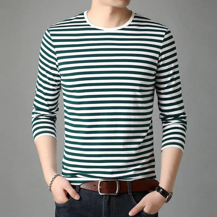 Elegant long-sleeved Dusan shirt: a fashionable striped choice for modern men