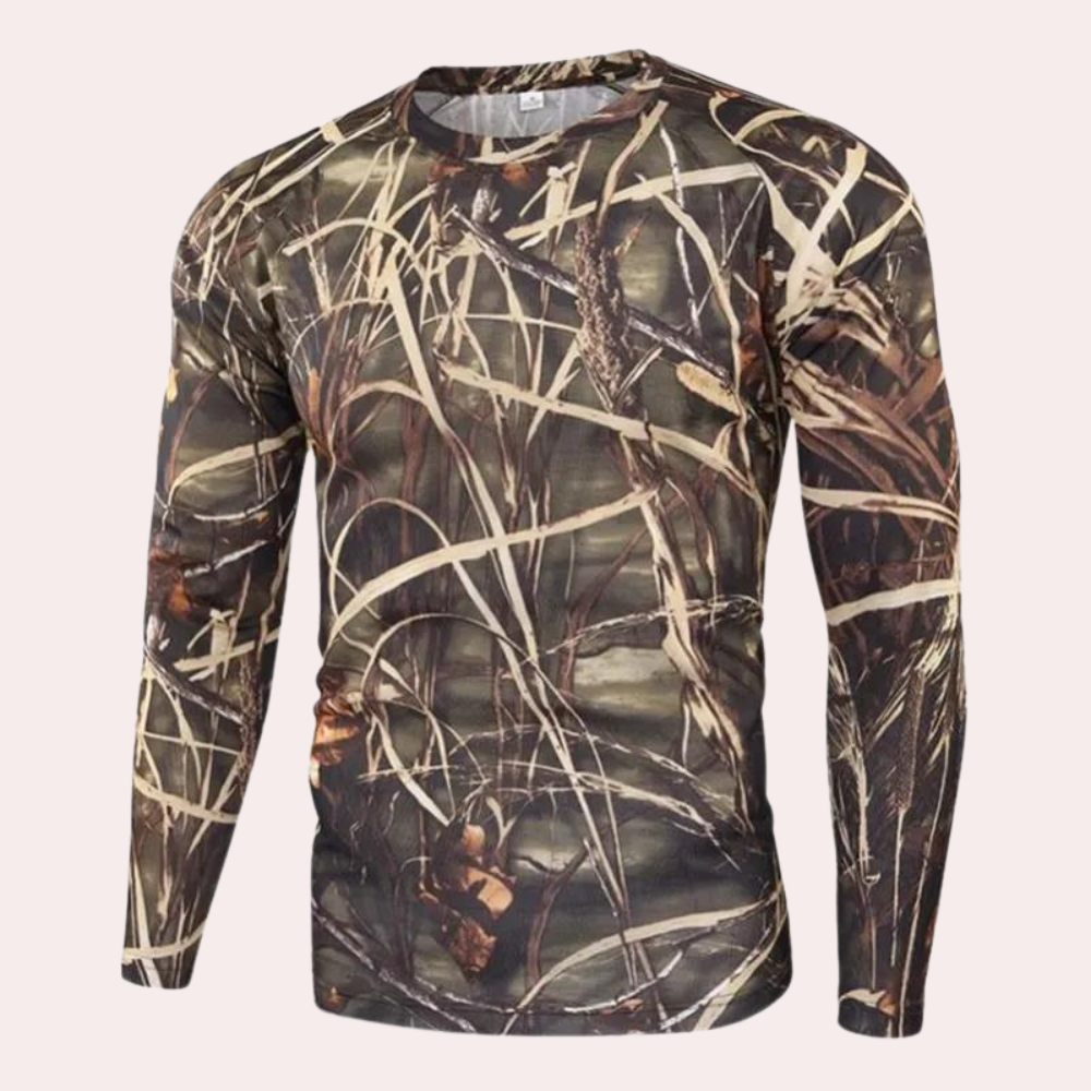 Men's Ludvig long sleeve shirt - Stylish elegance in camouflage!