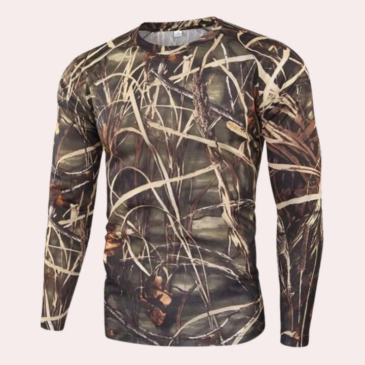 Men's Ludvig long sleeve shirt - Stylish elegance in camouflage!