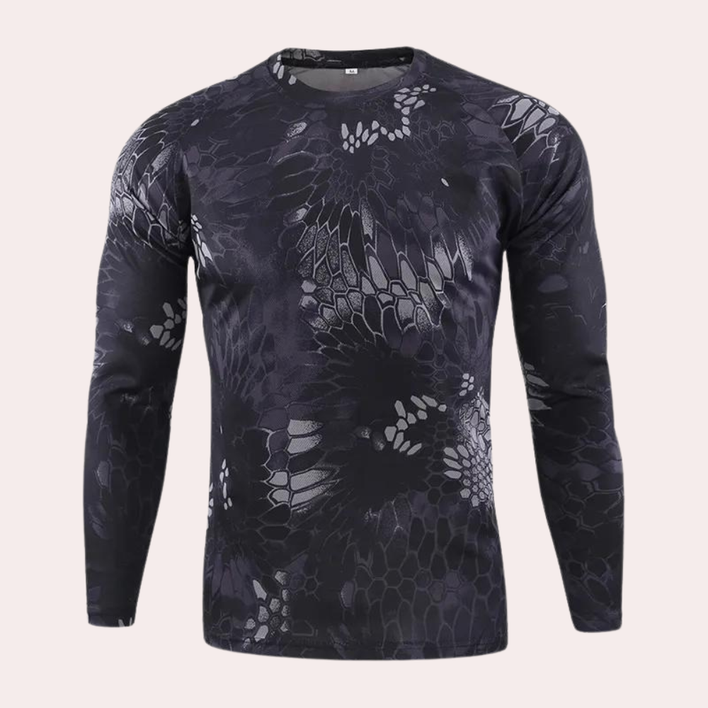 Men's Ludvig long sleeve shirt - Stylish elegance in camouflage!