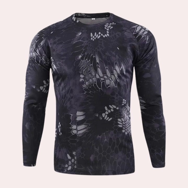 Men's Ludvig long sleeve shirt - Stylish elegance in camouflage!