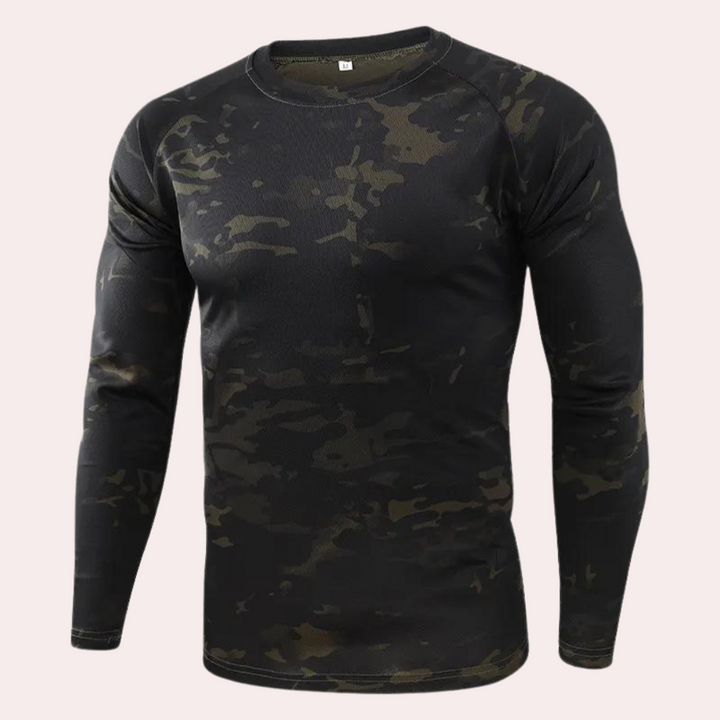 Men's Ludvig long sleeve shirt - Stylish elegance in camouflage!