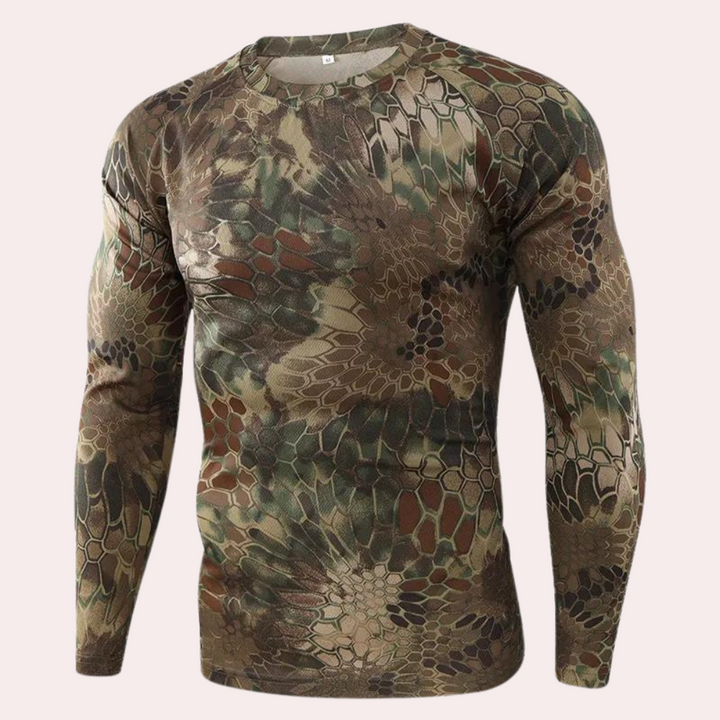 Men's Ludvig long sleeve shirt - Stylish elegance in camouflage!