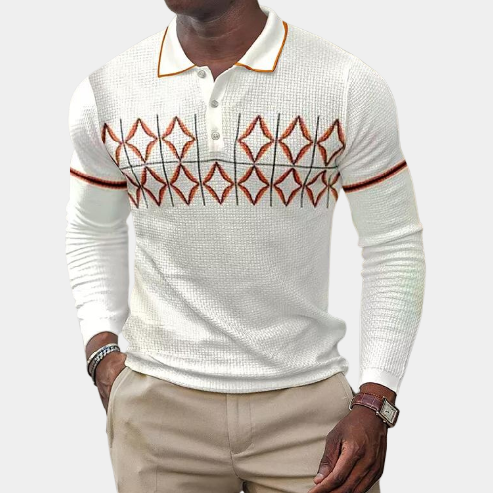 Men's long shirt - Classic elegance from the Ernest collection