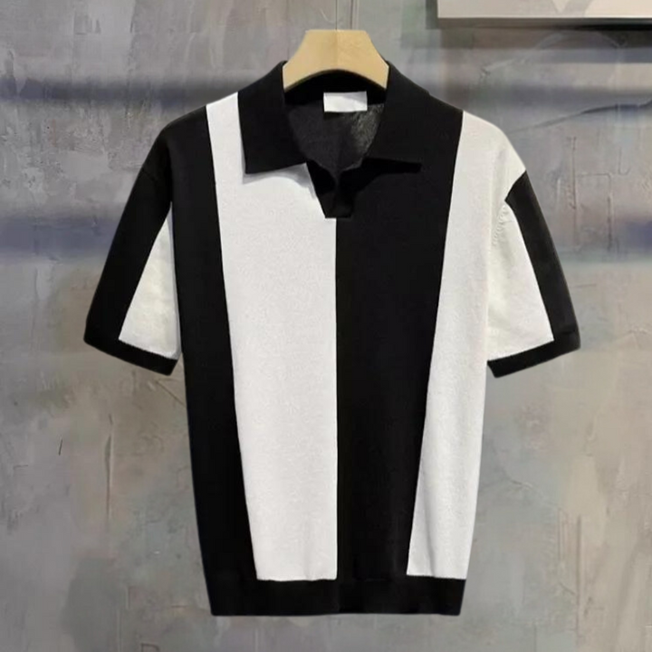 Elegant men's Classic Knit polo shirt - Andrei, perfect for any occasion!
