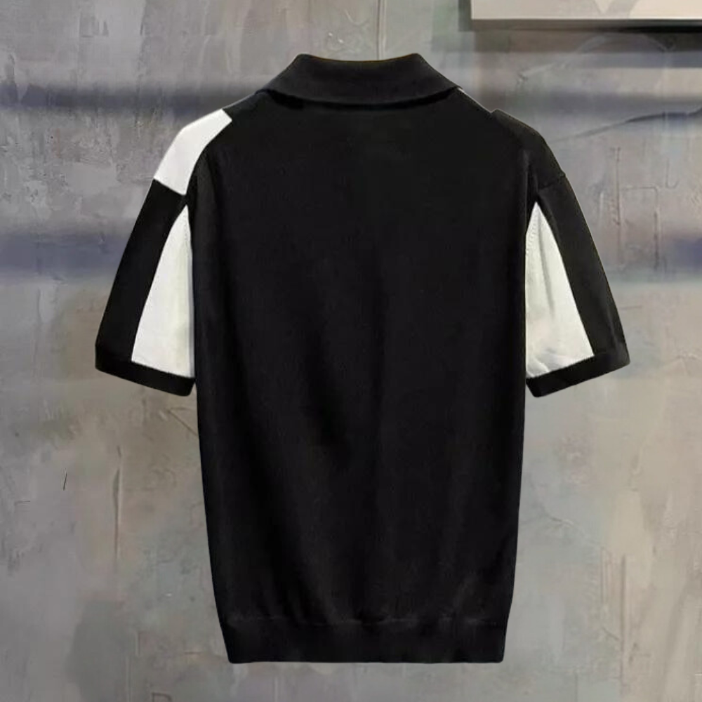 Elegant men's Classic Knit polo shirt - Andrei, perfect for any occasion!