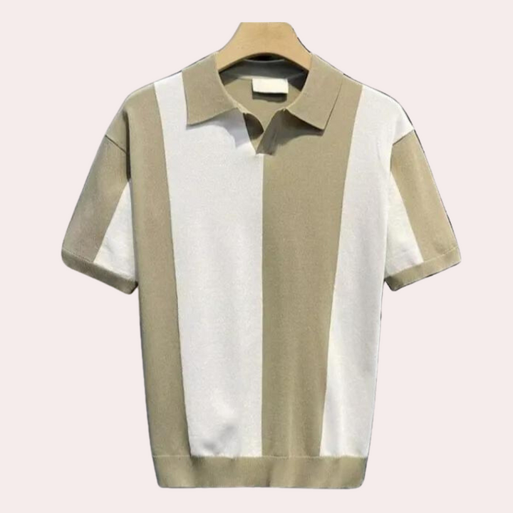 Elegant men's Classic Knit polo shirt - Andrei, perfect for any occasion!
