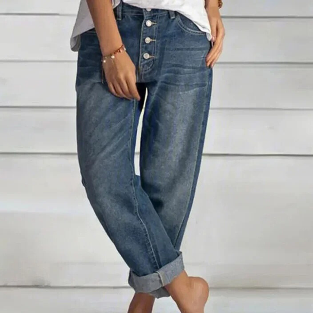 MIHAI - Stylish high-waisted jeans for modern women