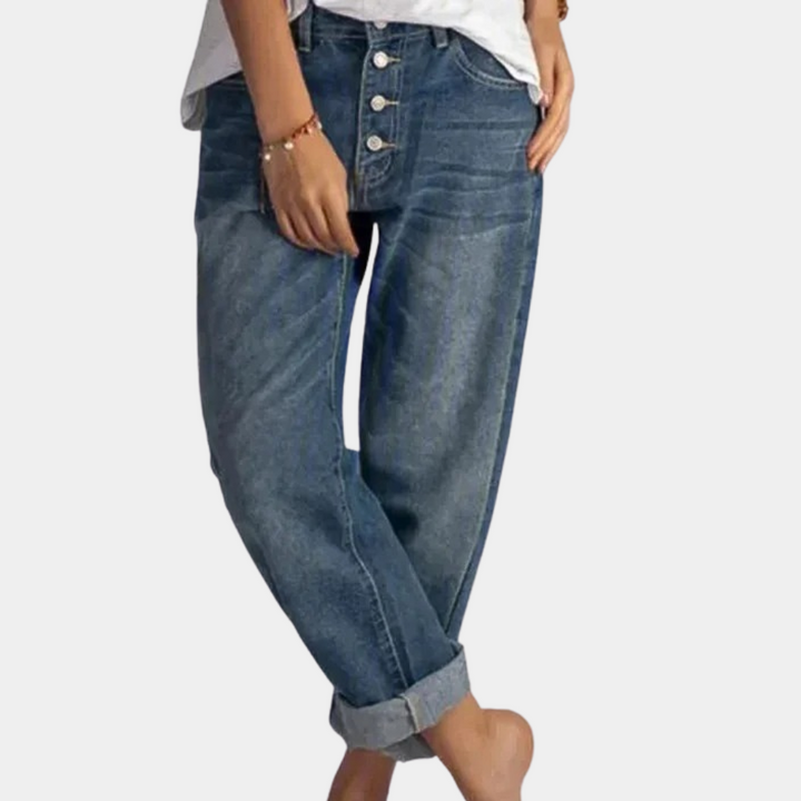 MIHAI - Stylish high-waisted jeans for modern women