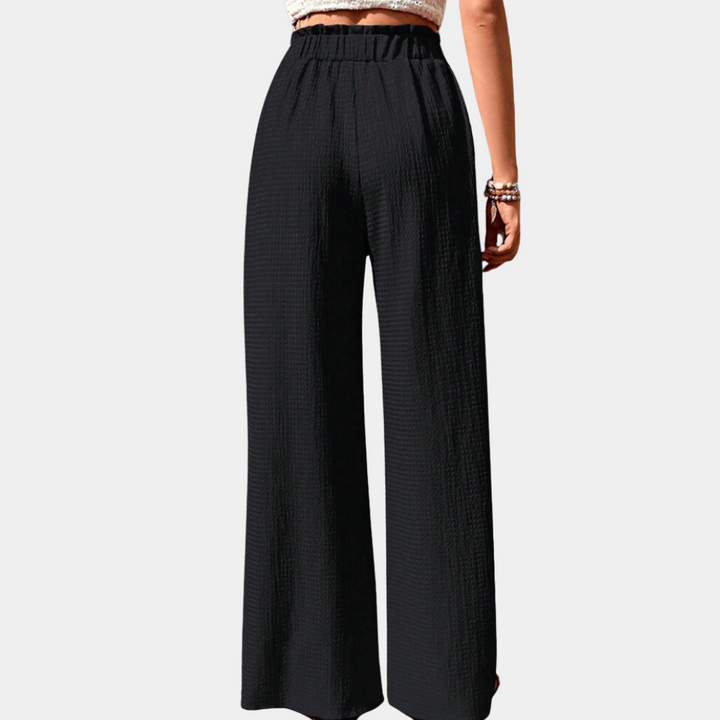 Olivia - Elegant women's trousers with fashionable wide legs