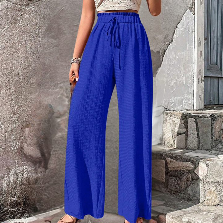 Olivia - Elegant women's trousers with fashionable wide legs