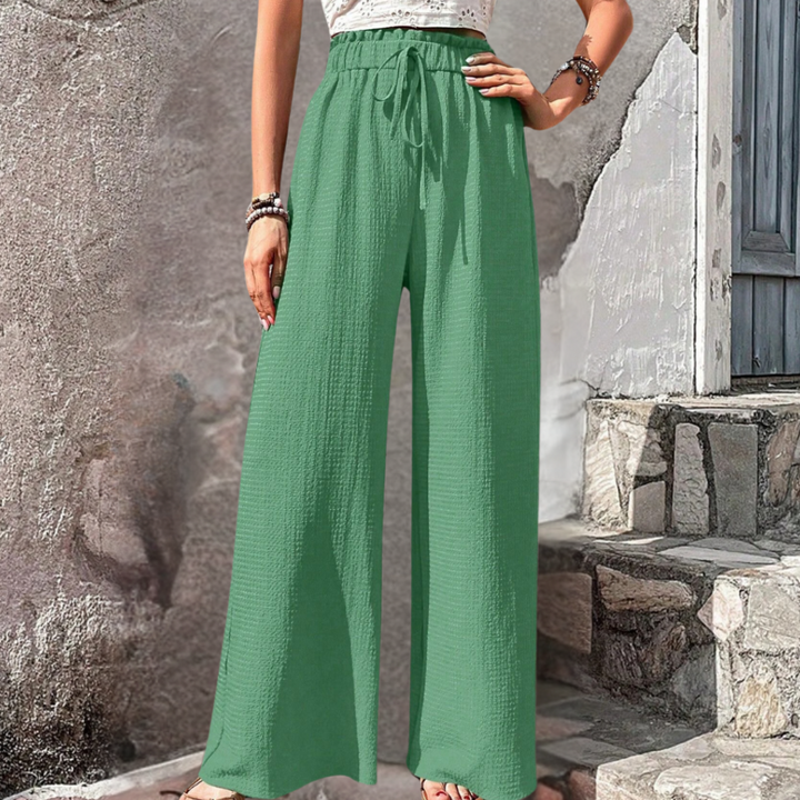 Olivia - Elegant women's trousers with fashionable wide legs