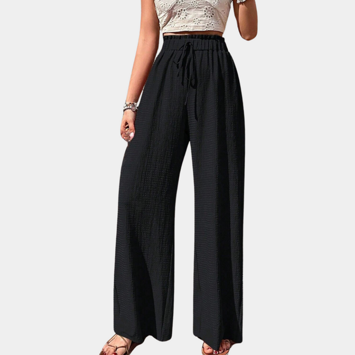 Olivia - Elegant women's trousers with fashionable wide legs