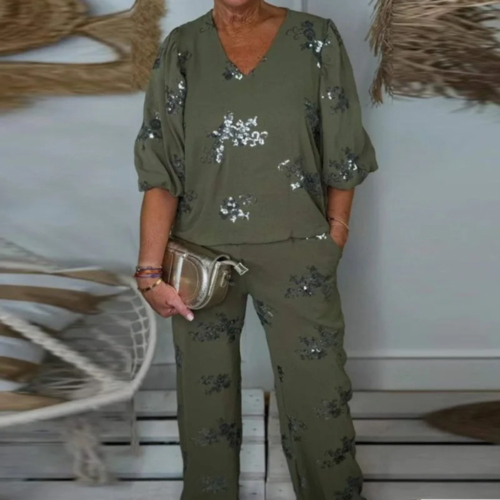 Nadija - Elegant 2-Piece Women's Set in Modern Style