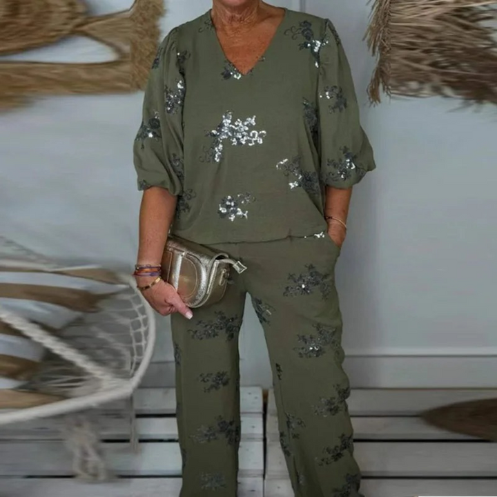 Nadija - Elegant 2-Piece Women's Set in Modern Style