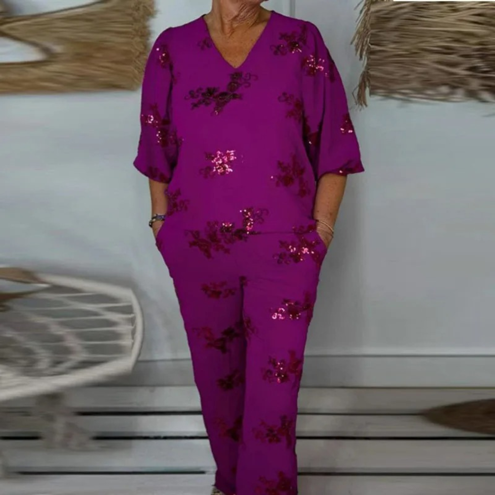 Nadija - Elegant 2-Piece Women's Set in Modern Style