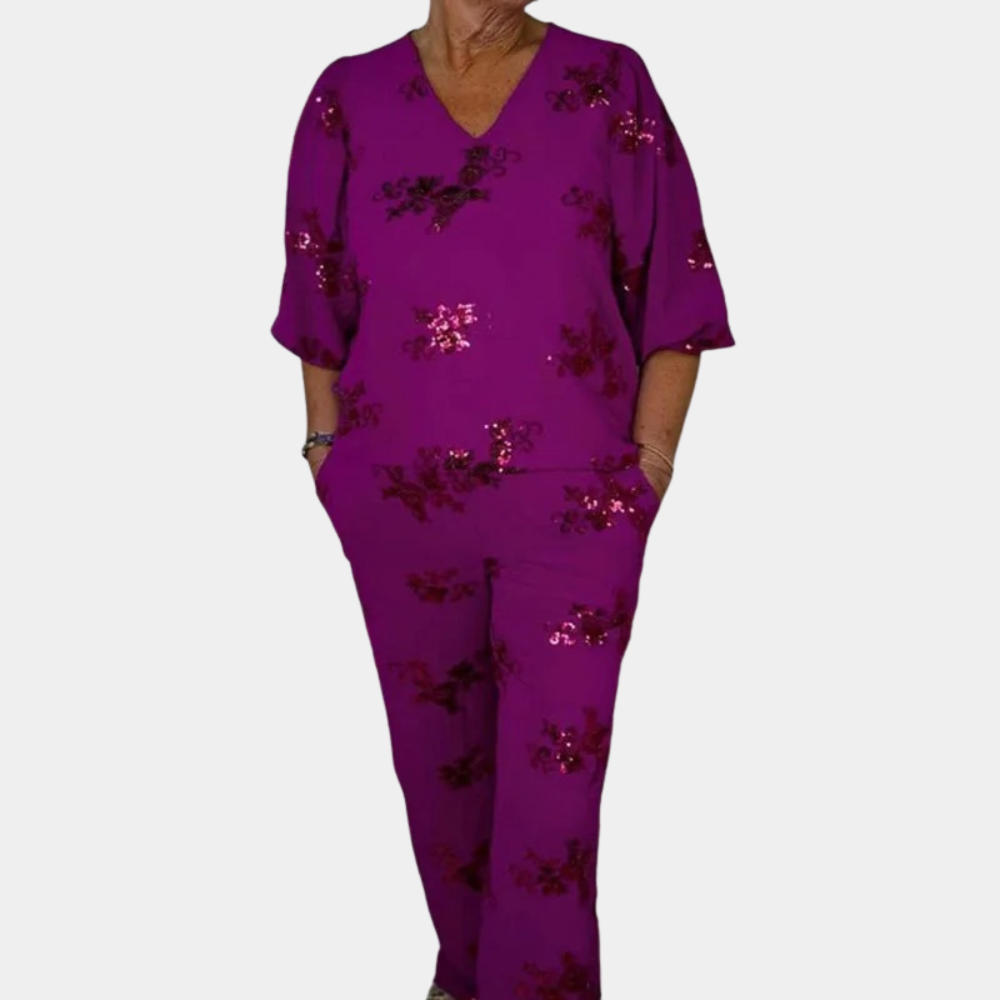 Nadija - Elegant 2-Piece Women's Set in Modern Style