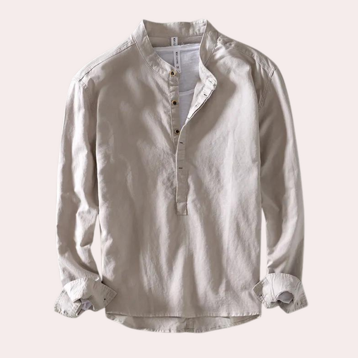 Elegant men's Ioan long sleeve shirt - Classics and style in one!