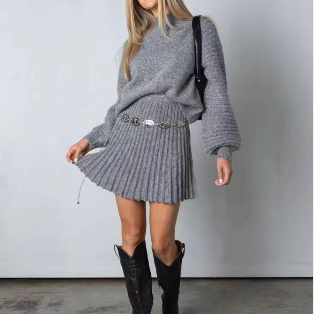 Elegant women's suede set - Norra 2 Piece Stylish