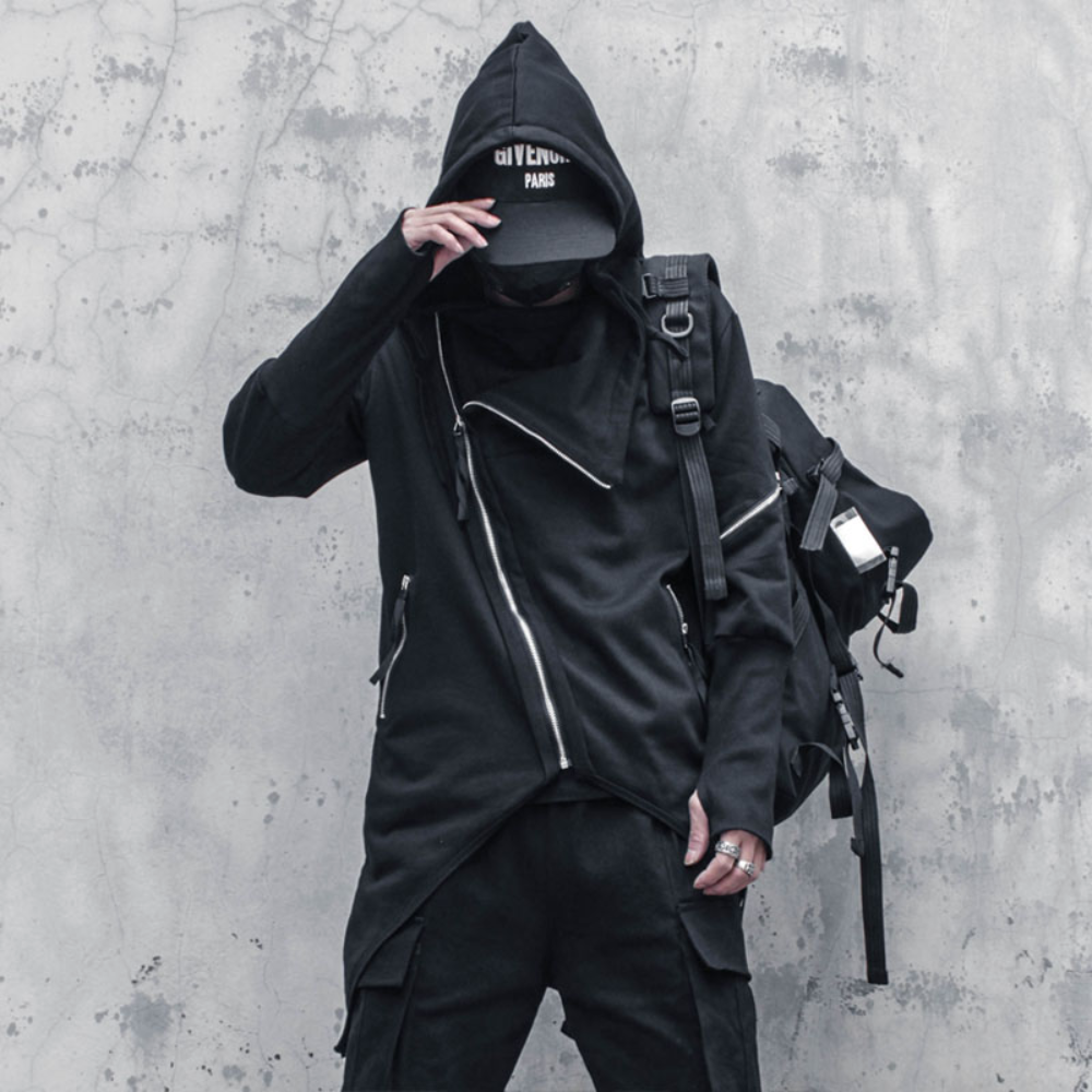 Balthasar - Stylish men's trench with modern asymmetric cut
