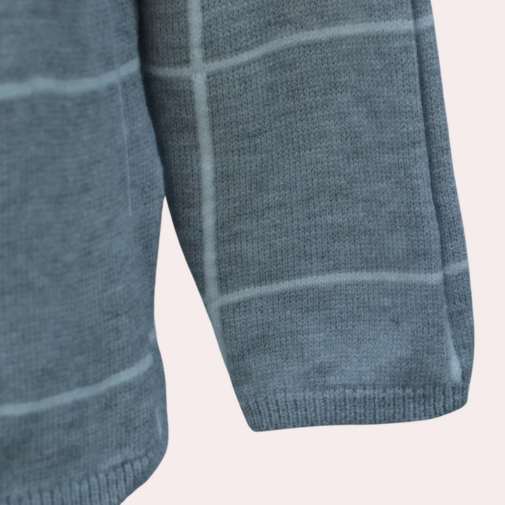 Elda - Fashionable women's jumper in sleek modern check