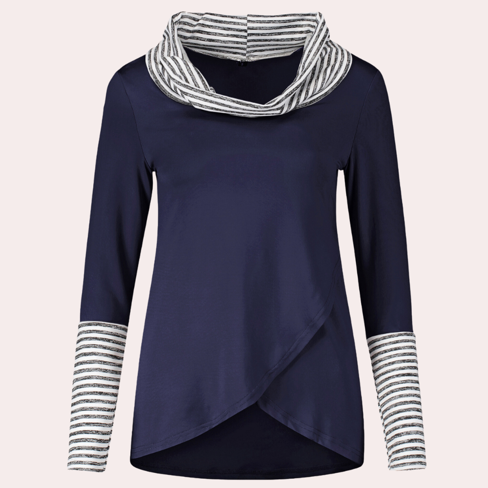 Kyra - Stylish women's top with sophisticated detailing and long sleeves