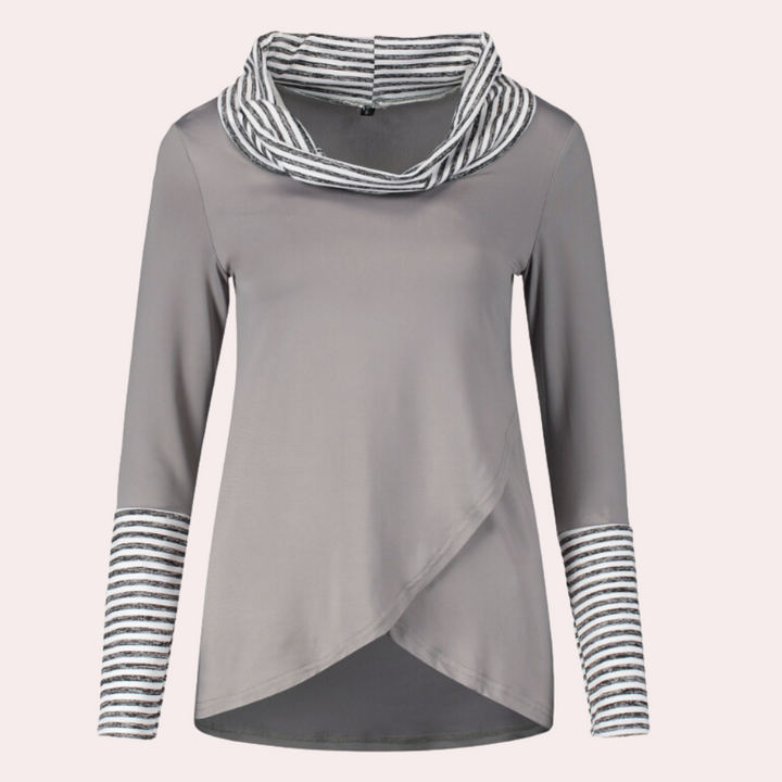 Kyra - Stylish women's top with sophisticated detailing and long sleeves