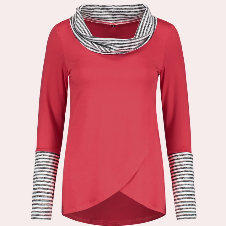 Kyra - Stylish women's top with sophisticated detailing and long sleeves