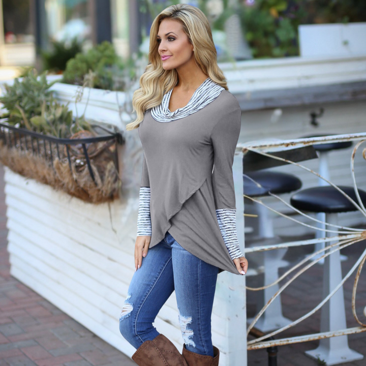 Kyra - Stylish women's top with sophisticated detailing and long sleeves