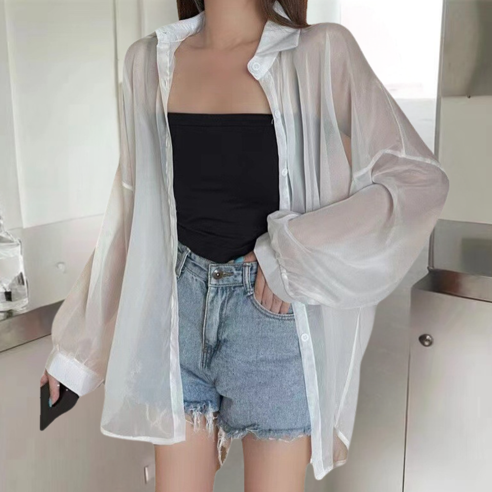 Fiore's stylish long-sleeved shirt in a unique, modern cut