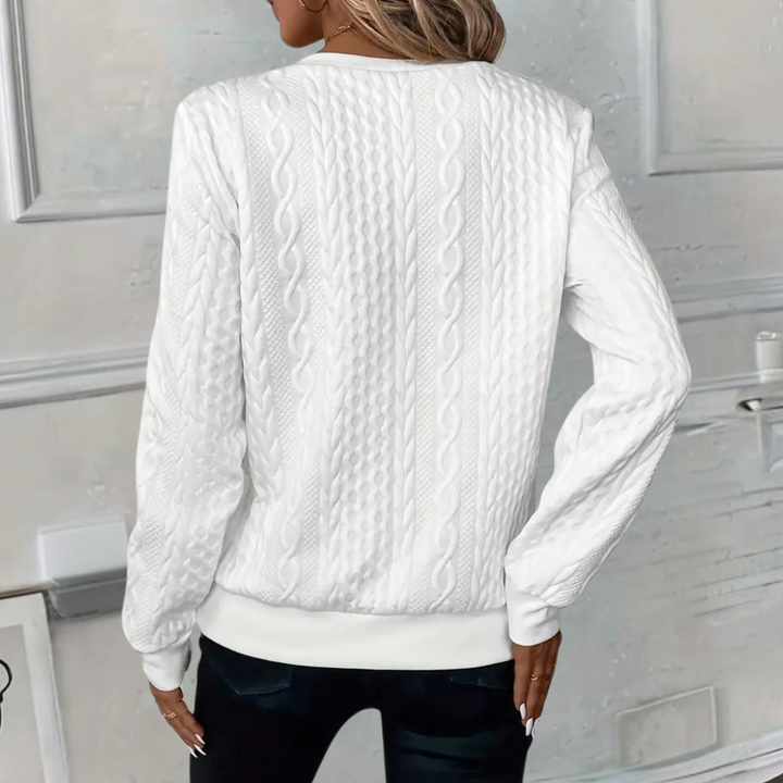 Anoushka - Luxe women's elegant jumper with unique texture, perfect for everyday wear