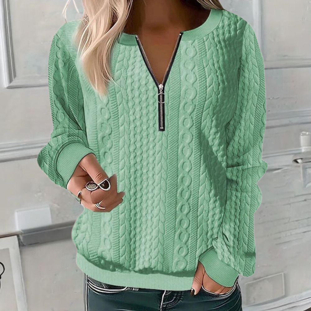Anoushka - Luxe women's elegant jumper with unique texture, perfect for everyday wear