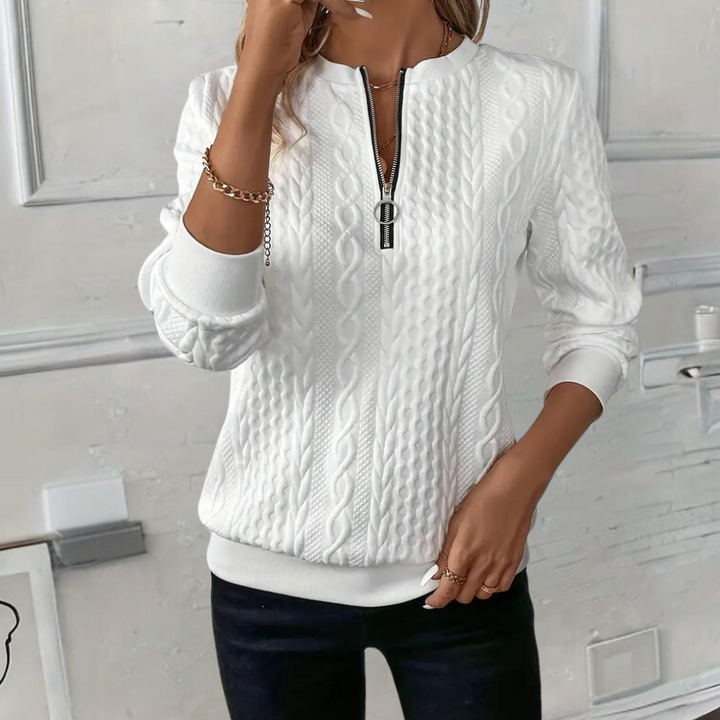 Anoushka - Luxe women's elegant jumper with unique texture, perfect for everyday wear