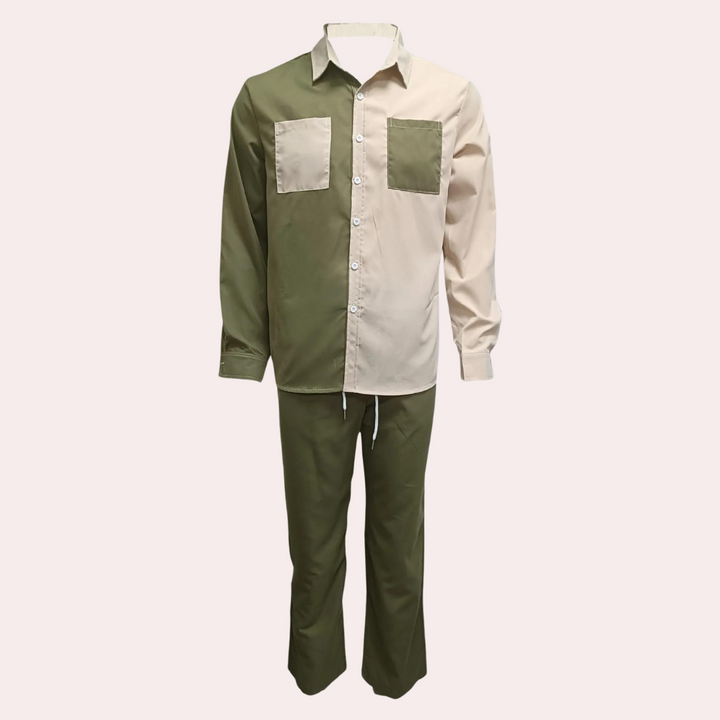 Gabor - Elegant two-piece men's set with fashionable colour block pattern